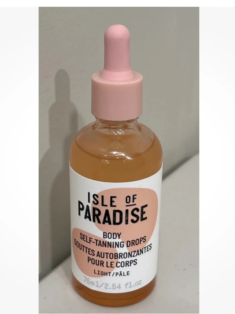 Isle Of Paradise Body Self Tanning Drops - Light - 2.54oz
